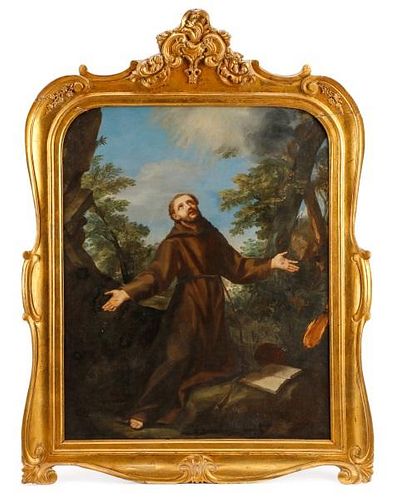 Saint Francis Receiving Stigmata, Oil on Canvas
