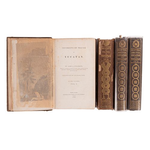 Stephens, John Lloyd. Incidents of Travel in Central America, Chiapas, and Yucatan / Incidents of Travel in Yucatan. 1841/43. Pzs 4.