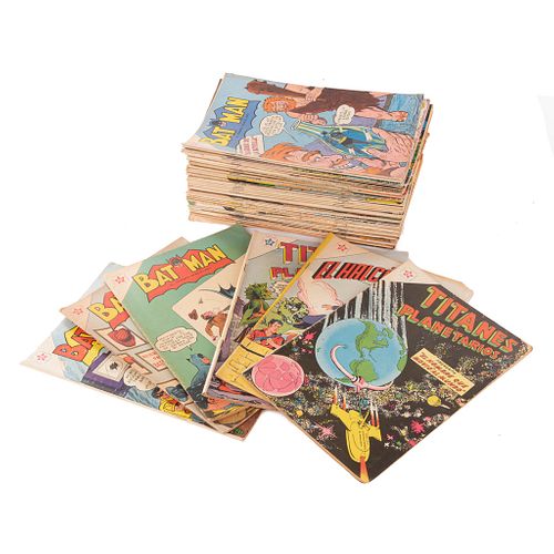 Colección de Historietas REA. Bat Man - El Halcón de Oro - Titanes Planetarios - Relatos Fabulosos... México: 50s - 60s. Piezas: 50.