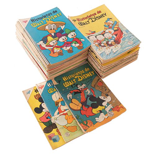 Disney, Walt. Historietas de Walt Disney. México: Sociedad Editora América - Novaro Editores Impresores, 1950's-1960's. Piezas: 107.