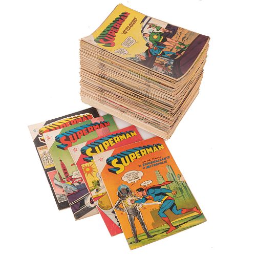 Siegel, Jerry - Shuster, Joe. Superman. México: Ediciones Recreativas - Novaro Editores, 1956 - 1968.  Piezas: 85.