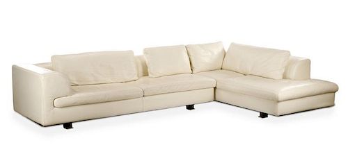 Roche Bobois Leather Sectional Sofa