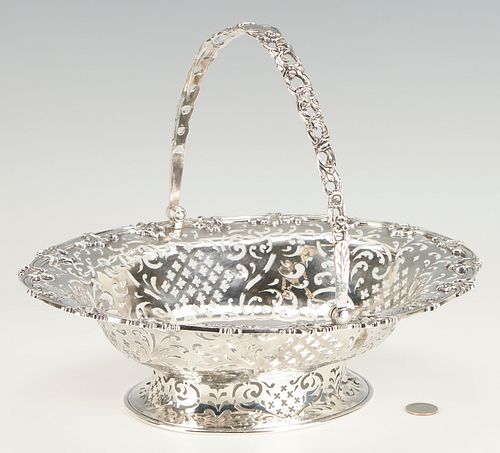 George II Sterling Silver Cake Basket