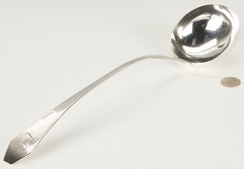 Asa Blanchard KY Coffin End Coin Silver Ladle