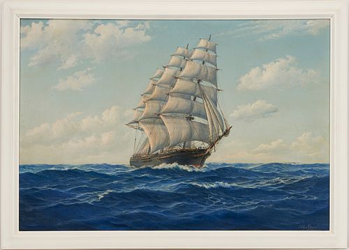 Alex Breede O/C Maritime Painting, Romance of the Sea