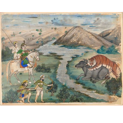 Mughal School, gouache painting