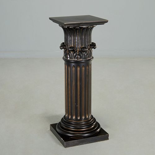 Neo-Classical style lacquered wood pedestal