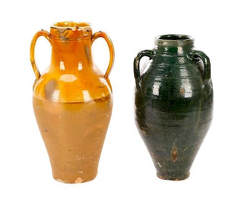 Group of Two French Terracotta Olive Jars