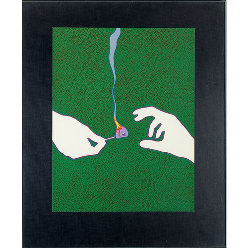 Lucas Samaras, Pace gallery screen print, c. 1968