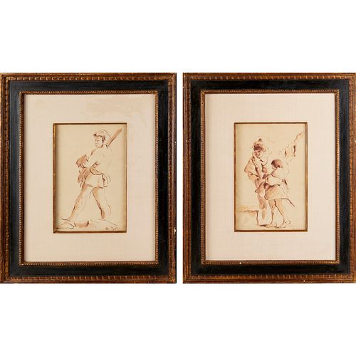 Giovanni Tiepolo (manner), pair of drawings
