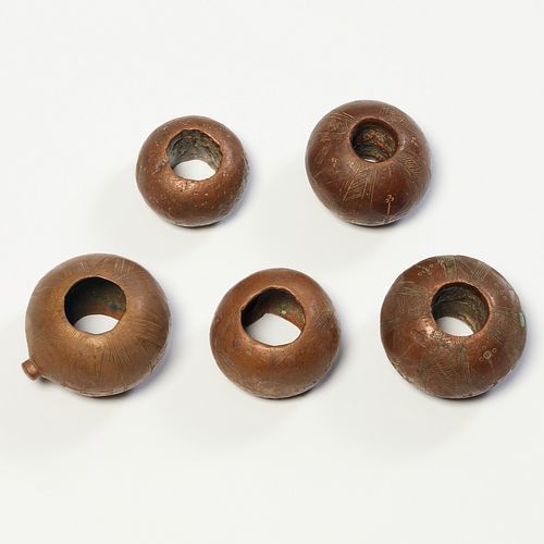 Gurma Peoples, (5) copper currency rings