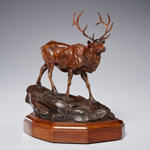 Richard Loffler, bronze wildlife sculpture, 1995