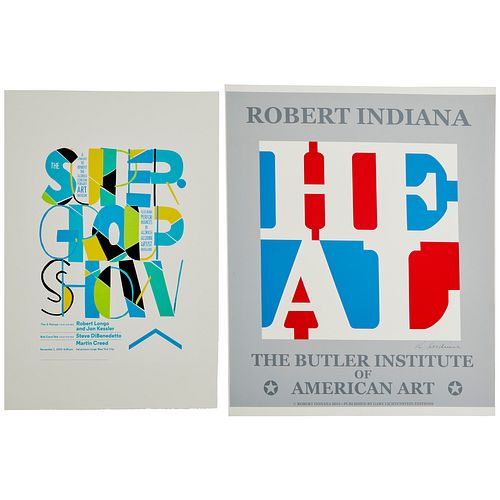 Robert Indiana, Alexander Isley, (2) posters