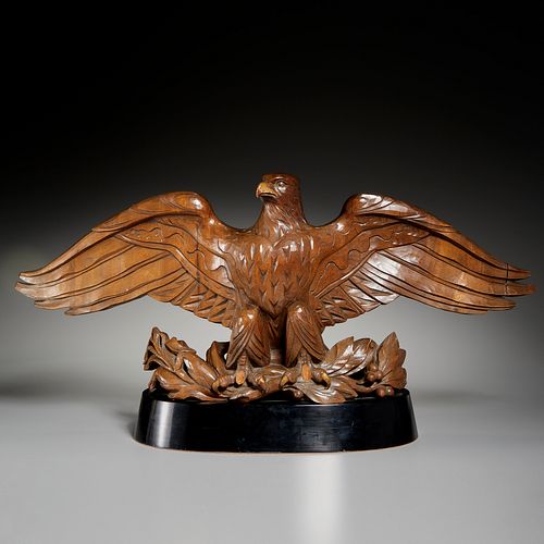 Thorsten Sigstedt, carved American eagle, 1949
