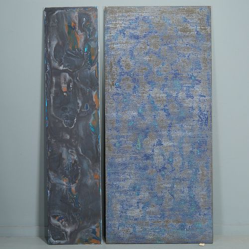 Modern School, large diptych painting, ex-Sony