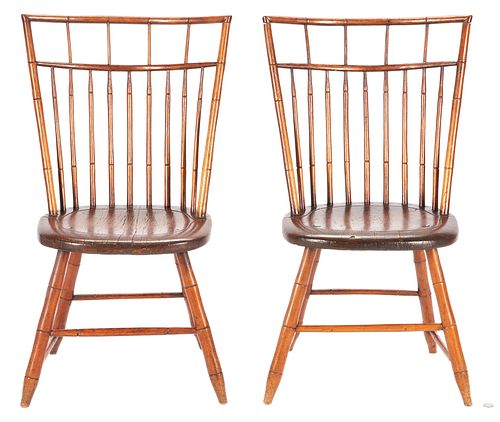 Pair Lexington, KY Birdcage Windsor Chairs