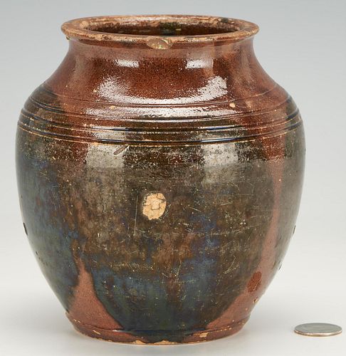 Greene County, TN Earthenware Jar, Possibly Christopher Alexander Haun