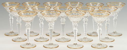 15 St. Louis Excellence Crystal Champagne Glasses