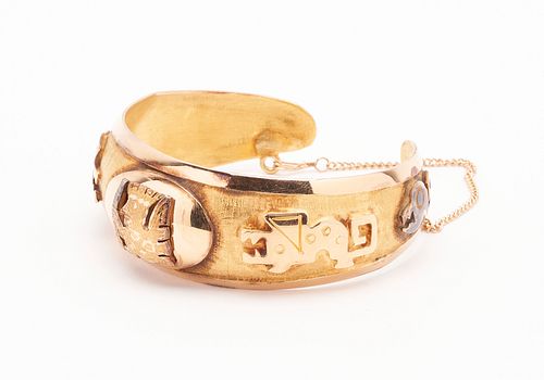 18K Gold Cuff Bracelet