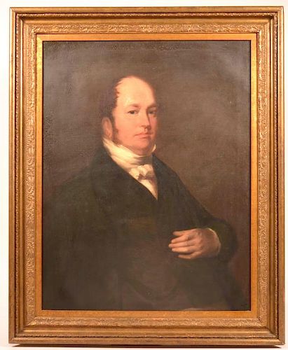 Jacob Eichholtz Oil Portrait of a Gentleman.
