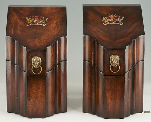 Pair Theodore Alexander Althorp Reproduction Knife Boxes