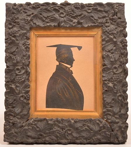 Silhouette of a Young man attributed to J. Gapp.