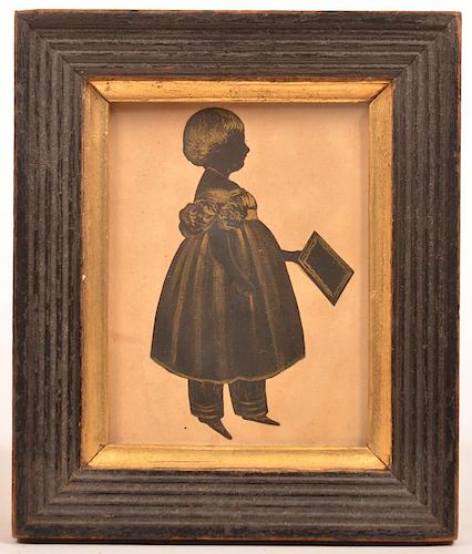Silhouette of a Young Girl  attributed to J. Gapp.