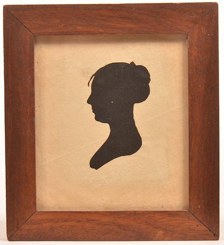 Peale's Museum Silhouette of a Woman.