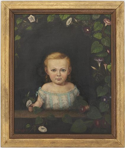 Ransom O/C Posthumous Portrait Painting of a Young Child