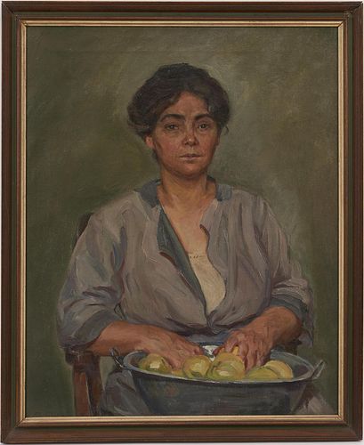 James B. Richardson O/B, Woman Peeling Apples