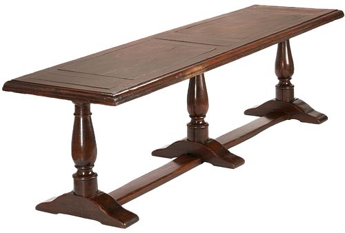 Italian or Continental Baroque Style Refectory Table, Late 19th Century
