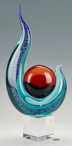Mariano Moro Murano Art Glass Sculpture