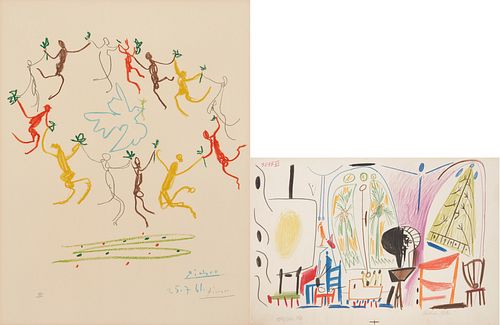 2 Picasso Lithographs, Dance of Youth & Carnet de la Californie