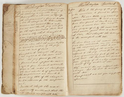 1805 TN Supreme Court Book, John Overton and Hugh White Opinions