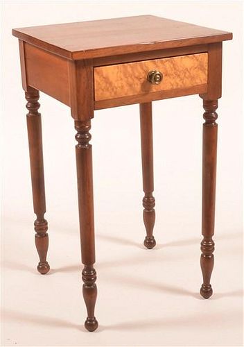 PA Federal Cherry and Birds Eye Maple Stand.