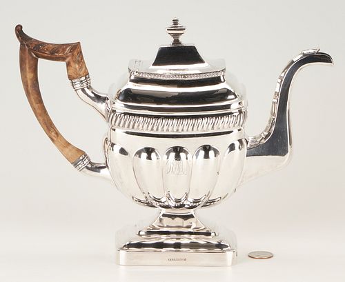 Philadelphia Coin Silver Teapot, Armstrong
