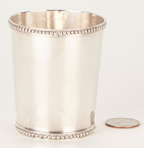 KY Coin Silver Julep Cup, H. Hudson, Louisville