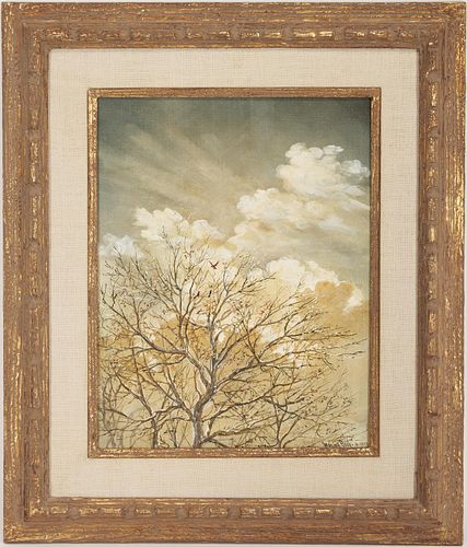 Marion Cook O/C Painting, Tree in Early Spring