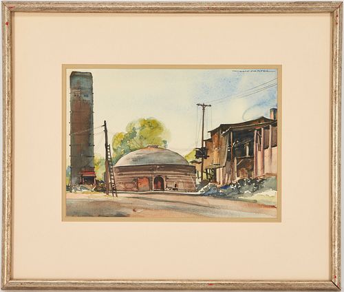 McCollough Partee Watercolor Painting, Nashville Scene