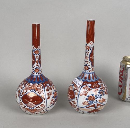 Two Chinese Porcelain Enameled Bottle Vases
