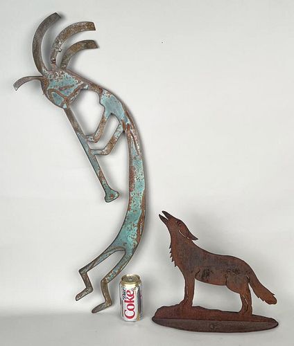Two Sheet Iron N/A Theme Cut Out Sculptures