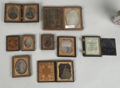 Group Seven Civil War Era Cased Daguerreotypes