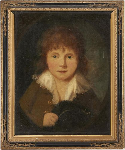 European School O/C, Portrait of a Young Boy w/ Hat