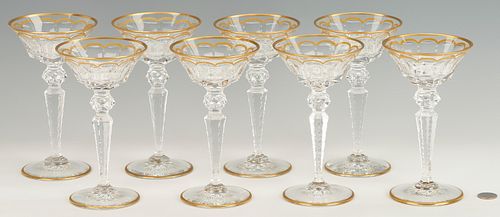 8 St. Louis Excellence Crystal Champagne Glasses