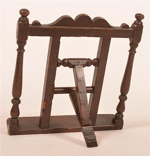 English Chestnut Table Top Book Stand.
