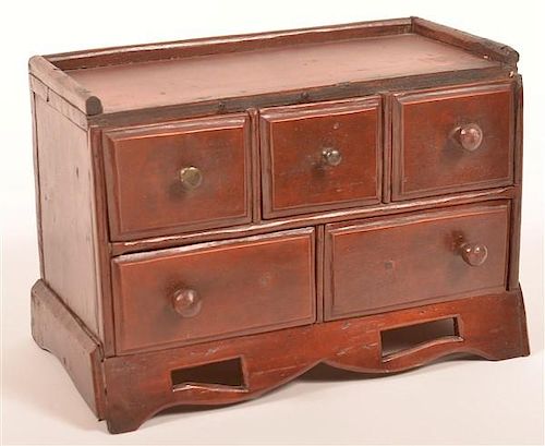 Softwood Miniature Apothecary Chest.