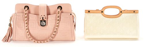 2 European Designer Handbags, Louis Vuitton & Versace