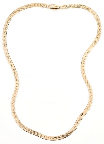14K Gold Omega Necklace