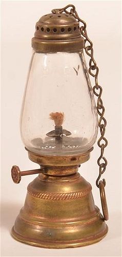 Miniature Brass "BABY" Skater's Lantern.