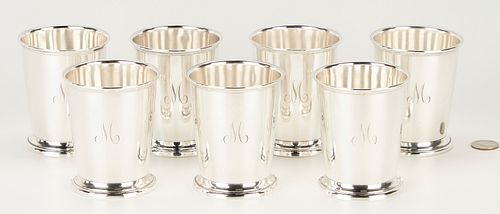 7 Poole Sterling Silver Mint Julep Cups